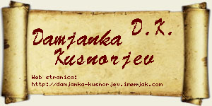 Damjanka Kušnorjev vizit kartica